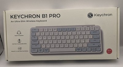 Keychron B1 Pro Wireless Keyboard Ultra-Slim 2.4G Bluetooth Space Gray B1P-K1