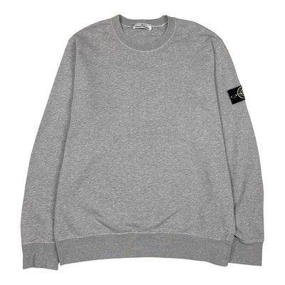 Stone Island Sweatshirt XXL Grau Pullover Pulli Badge Gr. XXL 2XL P2P 27,5''
