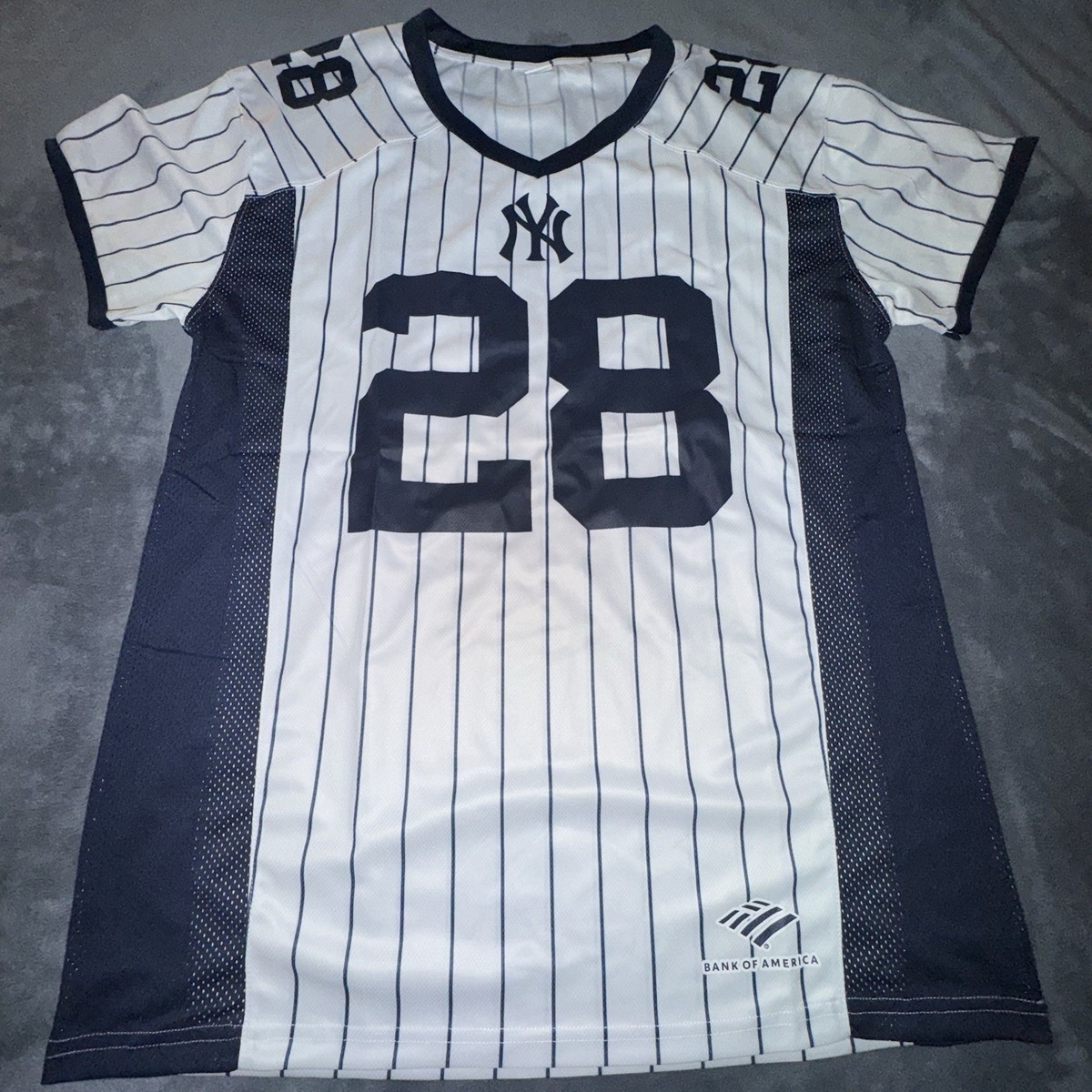 2025 NEW YORK YANKEES AUSTIN WELLS FOOTBALL JERSEY #28 SGA 9/5/25