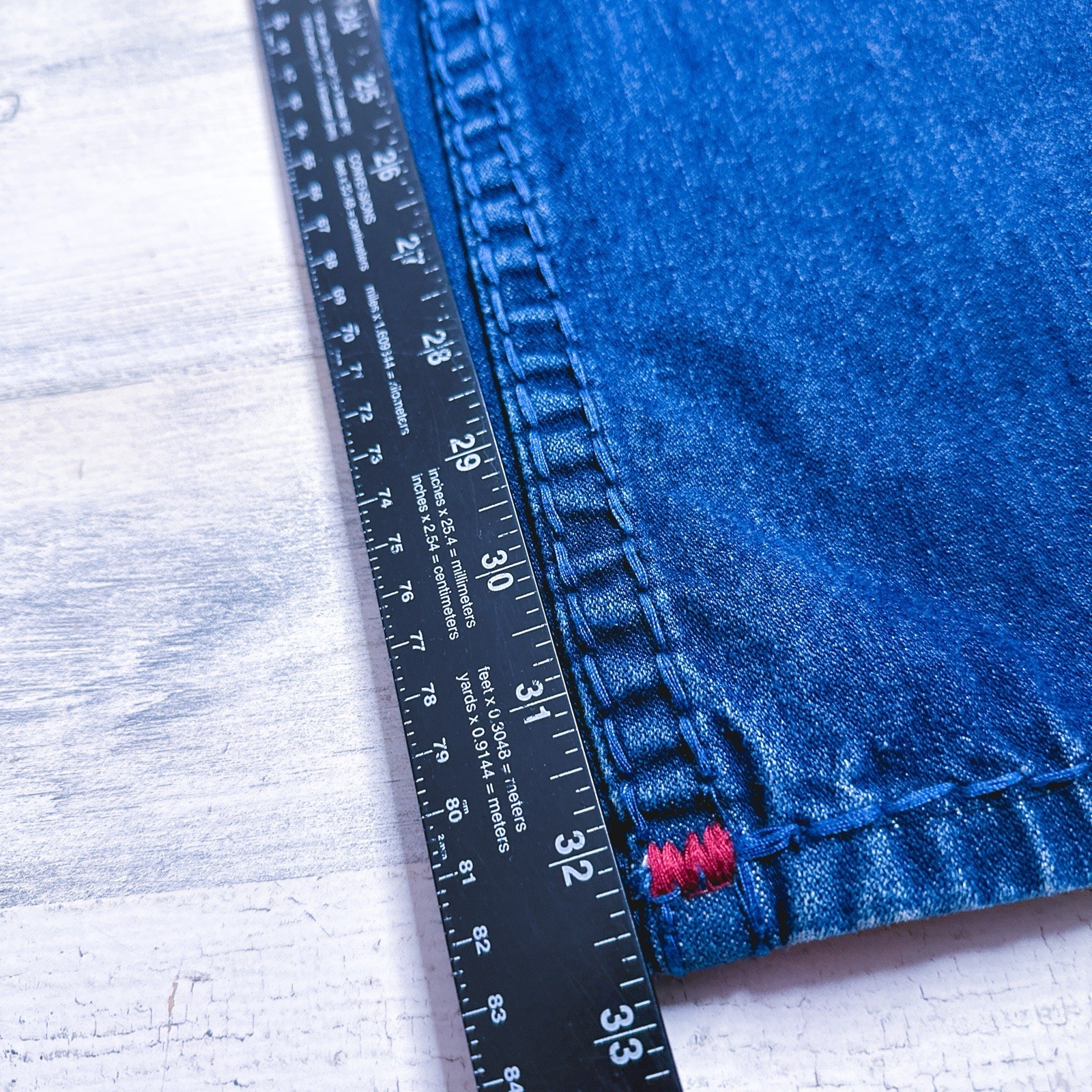 True Religion Men Billy Super T Denim W34 Limited Edition Rare Big Red Stitching image 4