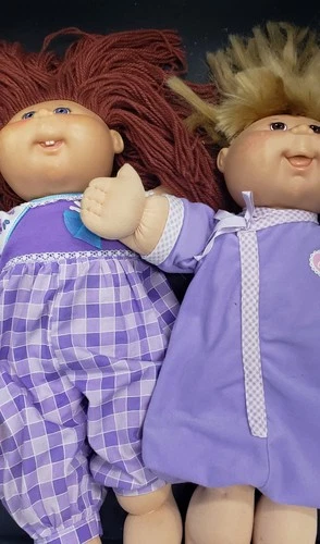 Lot Of 2 Cabbage Patch Dolls And Clothes