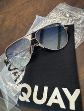 Quay High Key 126 Sunglasses Rose Gold/Multi With Cleaning Cloth And Sleeve NWT