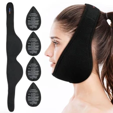 LotFancy Wisdom Teeth Ice Pack Head Wrap for TMJ, Jaw, Toothache, Facial Pain Re