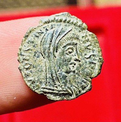 Divus Constantine I AE Nummus Cyzicus AD 342-347, IVST VEN MEM, AEQUITAS, Ch-XF+