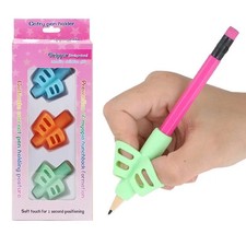 3Pcs Set Children Pencil Holder Pen Writing Aid Grip Posture Tools Correction