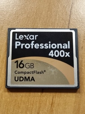 16GB Compact Flash Card 400x UDMA ( 16 GB CF Karte) LEXAR Professional gebraucht