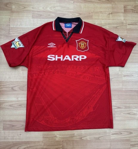 Men’s Umbro Manchester United 94/96 Home Shirt Large Cantona