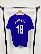 Vintage Everton FC Puma Rooney 18 Soccer Football Jersey Shirt Men’s Large