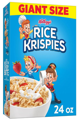 Kellogg's Rice Krispies Cold Breakfast Cereal 8 Vitamins and Minerals Rice Kr...