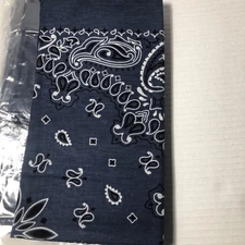 Package of 12 Paisley Print Bandana 100% Cotton Head Warp Scarf Face Mask