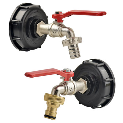 IBC Tank Tap Adapter S60x6 Brass 16mm Quick Connect Garden Valve Faucet