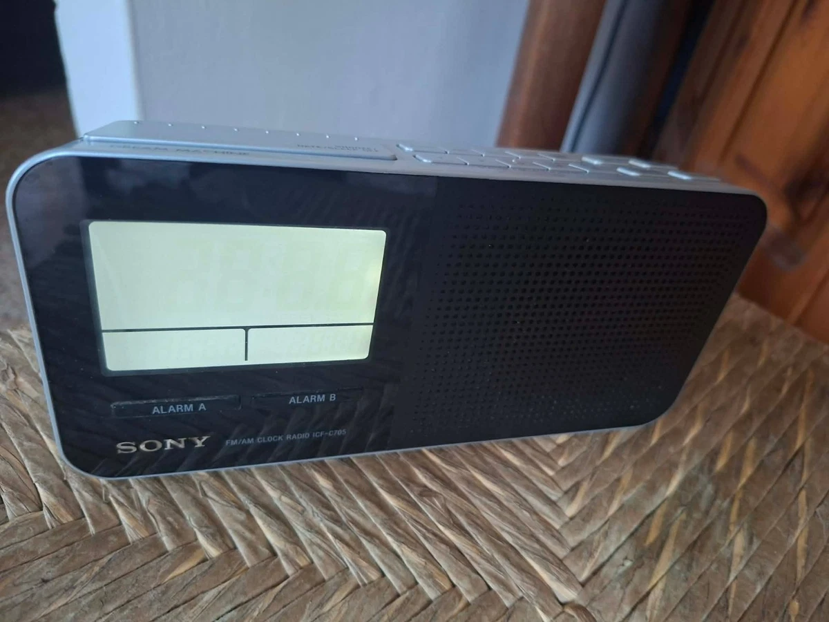 RELOJ RADIO DESPERTADOR SONY DREAM MACHINE RADIO AM/FM sony icf-c705