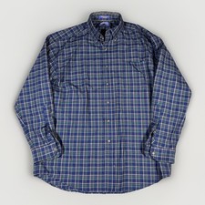 Sir Pendleton Tartan Plaid Shirt Large Worsted Wool Flannel