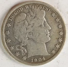VG+ 1904 D Barber Half Dollar