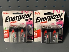ENERGIZER MAX 9V 9 VOLT ALKALINE BATTERIES 8 COUNT EXP 12/2029 BRAND NEW SEALED