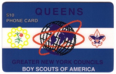 10 $ Boy Scouts: Queens, N.Y. (Greater NY Councils) (Typ 1) Telefonkarte