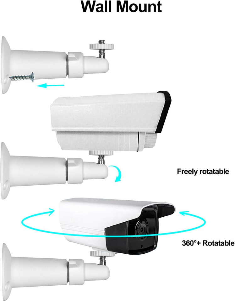 Cctv Security Camera Mount Bracket Universal Indoor Outdoor Wall Mount