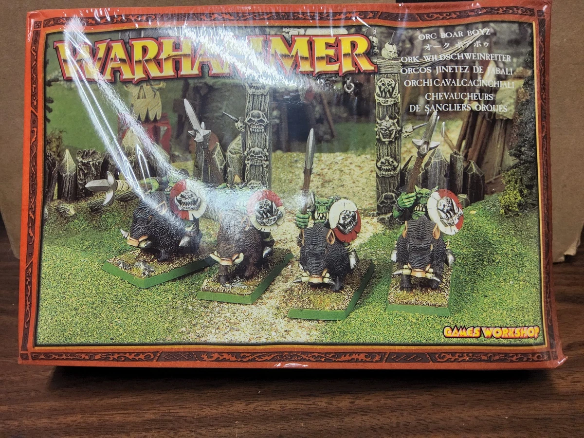 6x Monopose Black Orcs Orruk Ork & Goblins Warhammer 2nd Ed