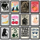 Vintage Funny Poster Retro Jokes Humor Life Laughs Print Decor Wall Art A5 A4 A3