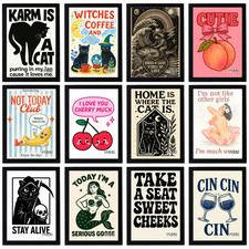 Vintage Funny Poster Retro Jokes Humor Life Laughs Print Decor Wall Art A5 A4 A3