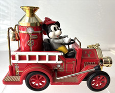 1984 Walt Disney Prod Mickey Mouse Fire Truck, Lever works 5x6" Japan