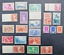 Timbre France lot de  21,  1934 à 1936  entre 296 et 332 neuf **  C: 468 €
