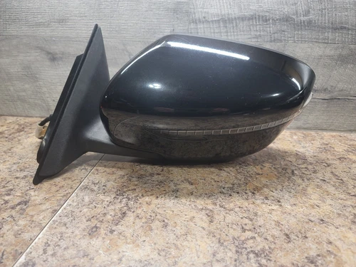 2014 -  2016 NISSAN ROGUE LH DRIVER POWER MIRROR SIGNAL BLACK OEM 5 WIRE