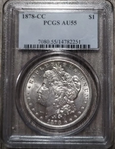 1878-CC PCGS AU55 Morgan Silver Dollar Cert# 24934880