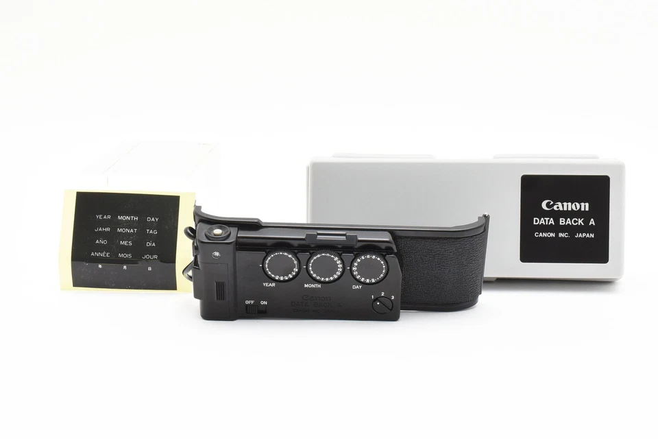 con Estuche [COMO NUEVO] Canon Fecha Data Back A para AE-1 AE1 Programa A-1 A1 de JAPÓN Foto 3 de 4