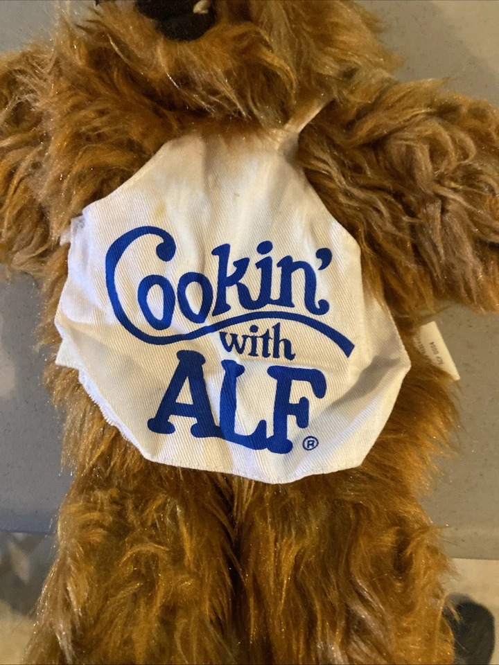 Burger King Cookin de colección de los 80 con ALF 8" marioneta de mano felpa en delantal sombrero de chef Foto 2 de 4