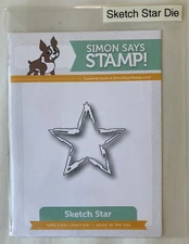 Simon Says Stamp-Sketch Star-Metal Cutting Die-Cardmaking-Crafting-#2040