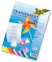 Folia Transparentpapierblock 115G/M² TRANSPARENT-BLOCK 10 Blatt Farbig Sortiert