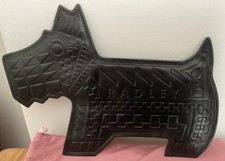 Radley & Holly Fulton 2013 - Black Leather Dog Shaped Clutch Bag And Dust Bag 