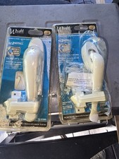 Wright Products VIL333WH White Door Latch Lever Handle Set, 2-Pack Universal