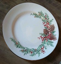 Lenox Williamsburg Boxwood & Pine 11.25" Winter Holiday Dinner Plate USA New