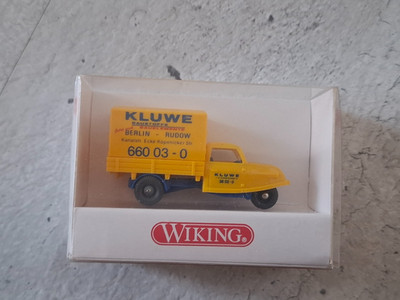 Goli Dreirad, Kluwe, gelb, 1:87, Wiking, OVP, 8410124