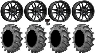 MSA Fang 20'' Wheels Black 35x8.3 BKT 171 Tires Polaris RZR