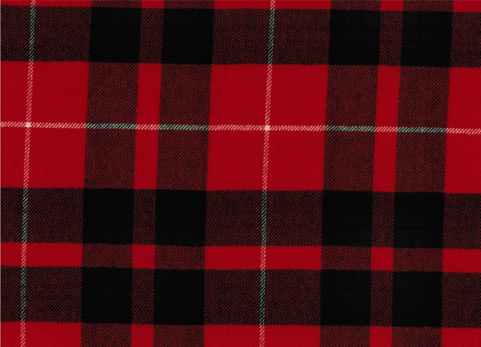 Stuart of Bute Modern Tartan Fabric 100% Pure Wool 10oz Lightweight Cloth - Image 2 of 2