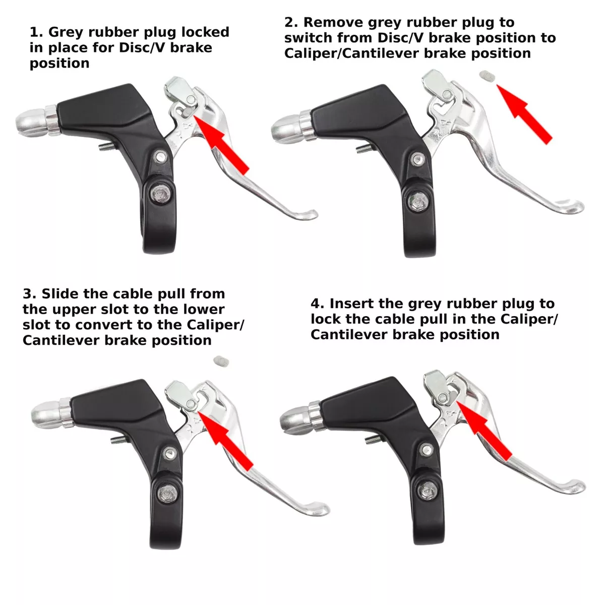 Cantilever brakes to hotsell v brakes conversion