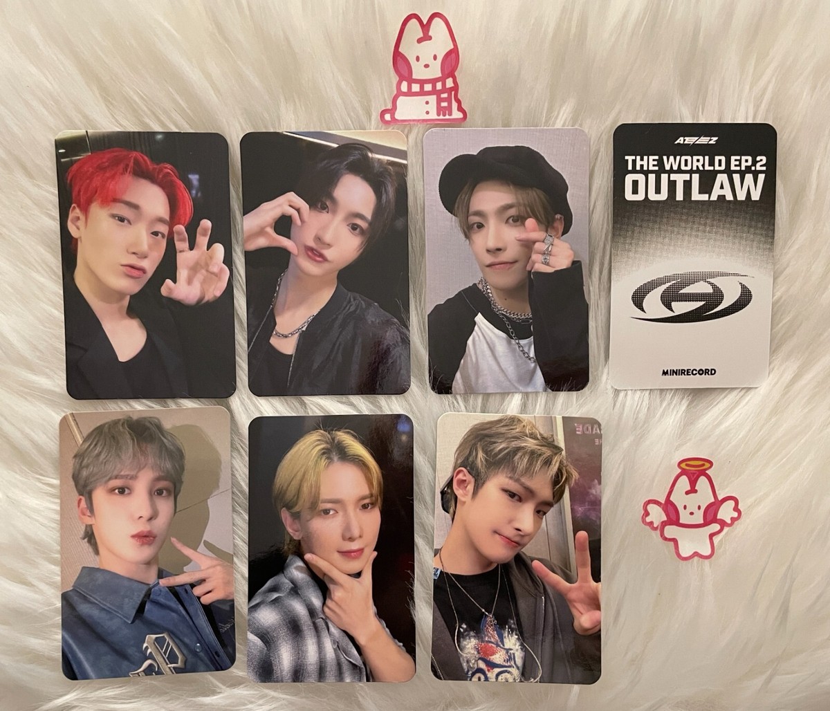 ATEEZ THE WORLD EP.2: OUTLAW 7th MINI RECORD LUCKY DRAW Photocard