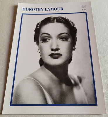 Schauspielerin DOROTHY LAMOUR | Portrait | Star-Foto / Sammelbild-Karte #2631