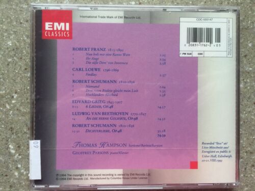 Thomas Hampson - Schumann - Beethoven - Geoffrey Parsons - New/Sealed CD - Imagen 2 de 2