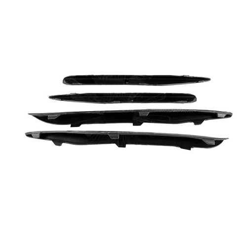 4PC Black Front Bumper Side Grille Cover Trim For Porsche Panamera 970 2010-2013 - Bild 3 von 12