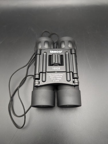 Tasco 10x25 Binoculars Fully Coated Optics 303FT/1000YDS 101M/1000M #168RB