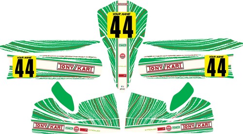 Kit completo de pegatinas de kart personalizado Tonykart EVK 2013 - KARTING - OTK - EVK M4 - Imagen 2 de 11
