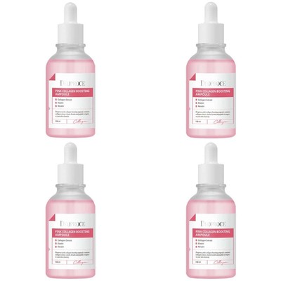 Deoproce Pink Collagen Boosting Ampoule 100ml*4Pcs / FREE SHIPPING