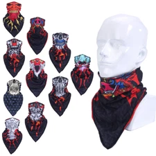 Halloween Bandana Skull Clown Neck Gaiter Face Mask for Festival Cosplay Costume