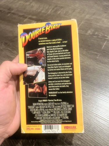 Double Blast VHS 1994 Vidmark Linda Blair Dale Cook Tape Movie - Picture 2 of 3