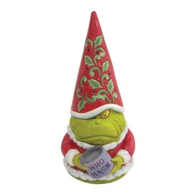Jim Shore GRINCH GNOME WITH WHO HASH Figurine 6009202 BRAND NEW