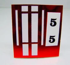 Hot Wheels Redline (SPOILER STRIPES + #) **WHITE**FITS ALL CLUB CARS